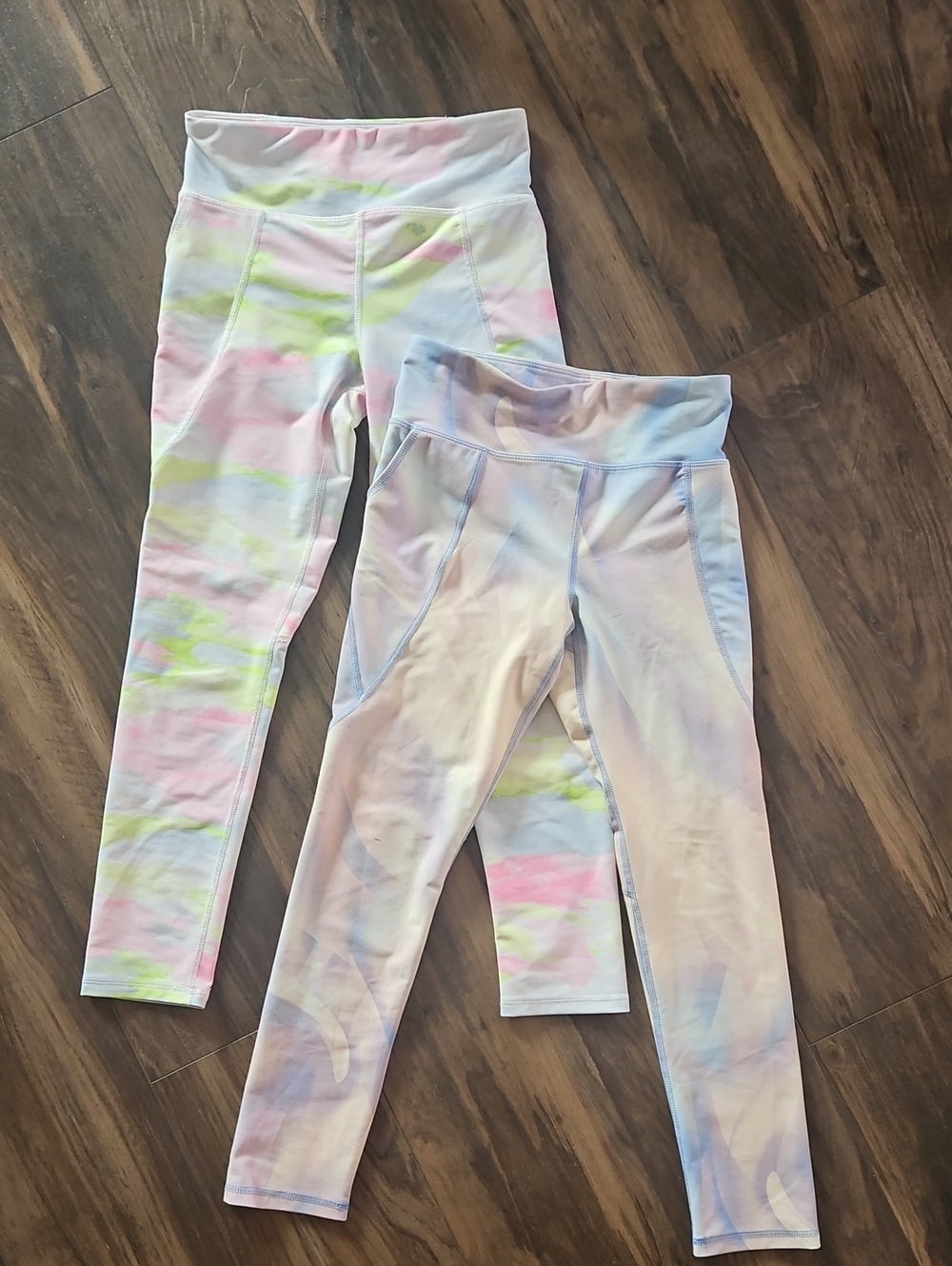 Old Navy Pastel Tie-Dye Kids Leggings Set - Pink, Blue, Green